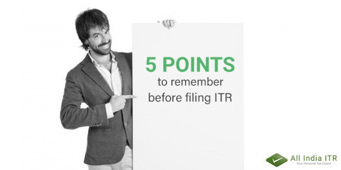 Filing ITR Filing ITR