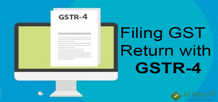 Filing GST Return with GSTR-4 filing gst return with gstr 4