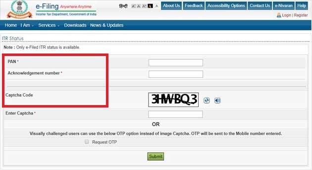 How to Check Income Tax Return Status Online | All India ITR