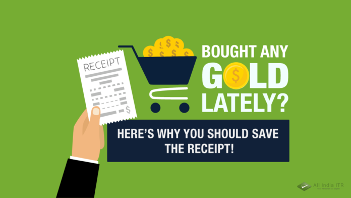 Bought any gold lately_ Here’s why you should save the receipt! Bought any gold lately_ Here’s why you should save the receipt!