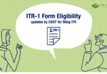 ITR-1 Form Eligibility updates by CBDT for filing ITR