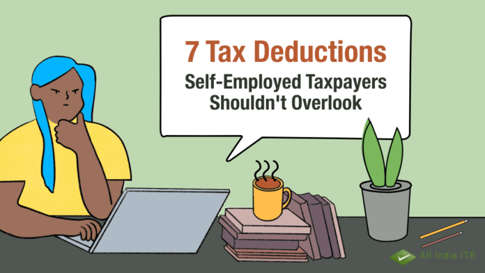 self employed working from home tax deductions